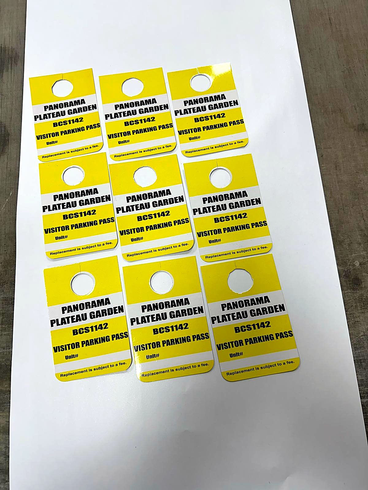 Printed door hangers